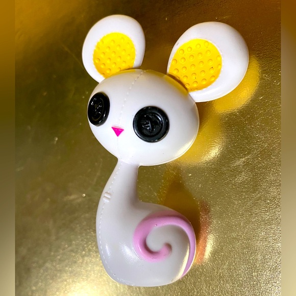 LALALOOPSY PET WHITE MOUSE FIGURE FOR CRUMBS SUGAR COOKIE DOLL MGA 3” RARE - Picture 5 of 7